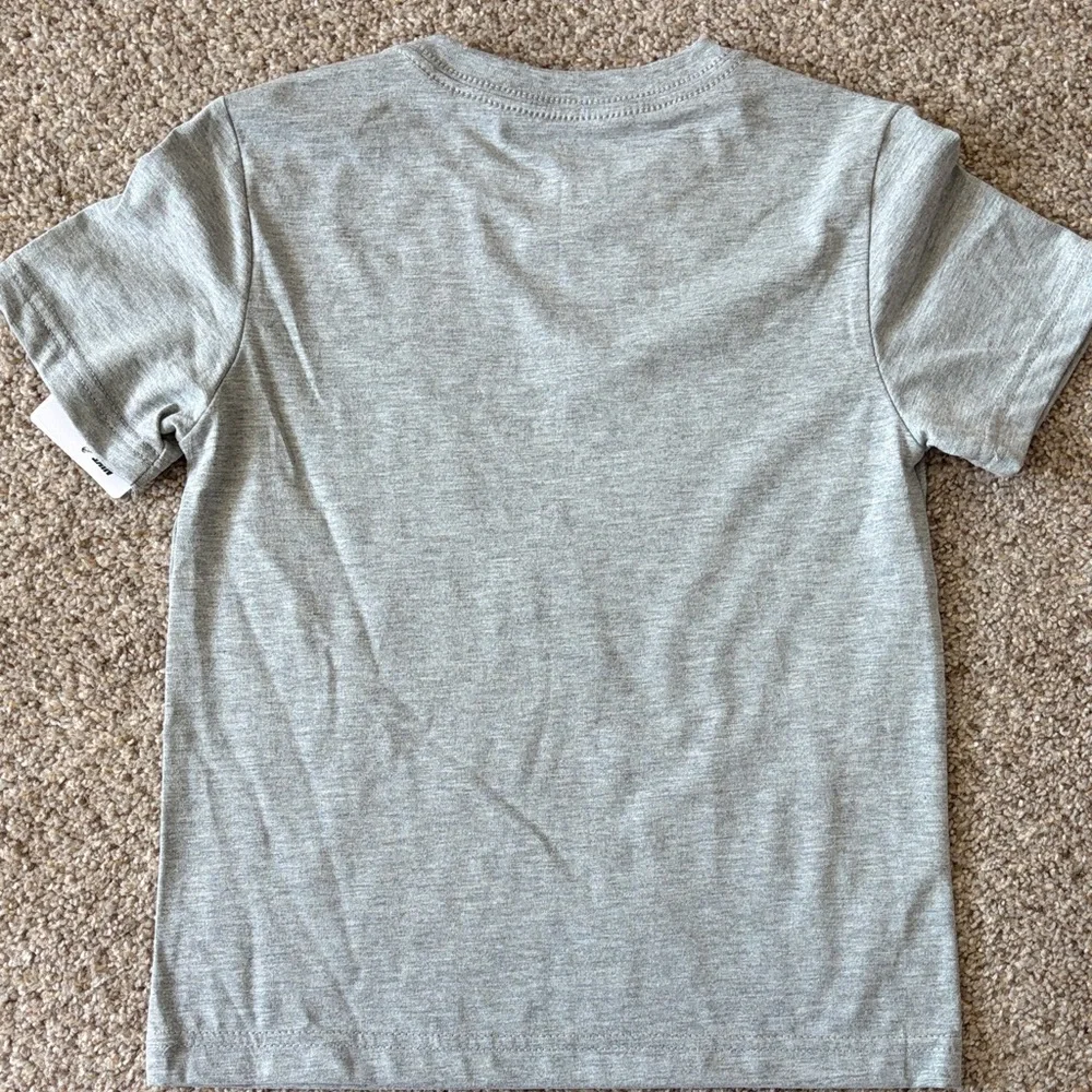 NWT Nike Grey Tee with Black Shorts and Neon Accents - Picture 3 of 5